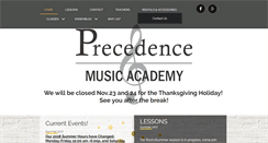 Desktop Screenshot of precedencemusicacademy.com